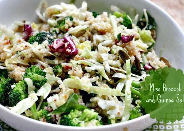 miso broccoli quinoa salad
